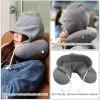 U-Shaped Travel Pillow Neck Pillow with Cap Cervical Pillow Support Relax Relief Neck Pain for Office Home Sleeping