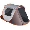 3-4 Person Pop Up Tent Automatic Setup Camping Tent Waterproof Instant Setup Tent with 2 Mosquito Net Windows Carrying Bag for Hiking Climbing Adventu