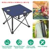1Pc Foldable Camping Table Portable Picnic Table Lightweight Travel Desk with 2 Cup Holders Carrying Bag