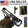 Super Bright White LED Flashlight Rechargeable Zoomable Torch Camping lamp(Free shipping via DHL Ground/FedEx Ground; can't ship via USPS self-pickup.