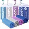 4 Pack Cooling Towel (40"x12"), Soft Breathable Chilly Towel, Ice Towel, Microfiber Towel for Yoga, Sport, Running, Workout,Gym, Camping, Fitness