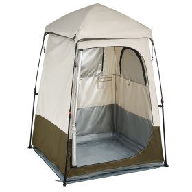 VEVOR Camping Shower Tent, Foldable Portable Privacy Tent Changing Room with Ground Stakes, Ropes, and Carry Bag (size: 1 Room)