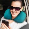 Travel Pillow Inflatable U Shape Neck Pillow Neck Support Head Rest Office Nap Car Airplane Cushion
