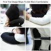 U-Shaped Travel Pillow Neck Pillow with Cap Cervical Pillow Support Relax Relief Neck Pain for Office Home Sleeping