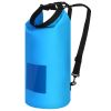 Floating Waterproof Dry Bag Floating Dry Sacks with Observable Window 5L Roll Top Lightweight Dry Storage Bag for Kayaking Rafting Boating Swimming Ca
