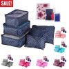 9Pcs Clothes Storage Bags Water-Resistant Travel Luggage Organizer Clothing Packing Cubes for Blouse Hosiery Stocking Underwear