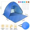 Pop Up Beach Tent Sun Shade Shelter Anti-UV Automatic Waterproof Tent Canopy for 2/3 Man w/ Net Window Storage Bag for Outdoor Beach Camping Fishing U