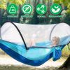 Camping Hammock with Mosquito Net 3-in-1 Portable Hammock Tent with Built-In Mosquito Net Dual-Way Zippers 440lbs Capacity Attached Storage Pocket for