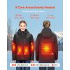 Heated Jacket for Women with 7.4V Battery, Soft Shell Electric Heating Coat