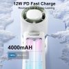 Portable Handheld Fan, Turbo Hand Fan with 1-100 Speed Adjustable USB Rechargeable, Powerful Instant Cooling Personal Mini Fan for Travel, Outdoor