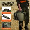 Range Bag for 2 Pistols, Tactical Gun Bag with 2 Built-in Removable Pistol Bags & 6 Detachable Magazines, Gun Range Bag for Outdoor Hunting Shooting