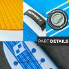 Inflatable Stand Up Paddle Board 10'6" Premium SUP W Accessories, Wood Color