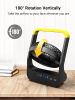 Battery Powered Fan, Long Lasting Battery Operated Fans for Camping, Portable D-Cell Desk Fan with Timer, 3 Speeds, Whisper Quiet, 180° Rotation