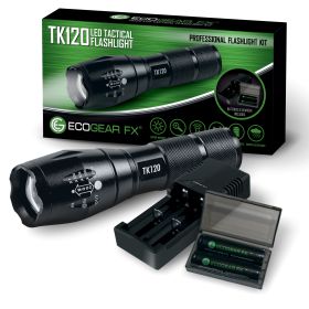 TK Professional LED Flashlight Kit (Option: Tk120 W/Charger)