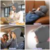 U-Shaped Travel Pillow Neck Pillow with Cap Cervical Pillow Support Relax Relief Neck Pain for Office Home Sleeping
