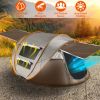 5-8 Person Pop Up Tent Automatic Setup Camping Tent Waterproof Instant Setup Tent with 4 Tent Poles 2 Mosquito Net Windows Carrying Bag for Hiking Cli