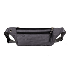 Waterproof Fanny Pack for Running and Travel (Color: gray)