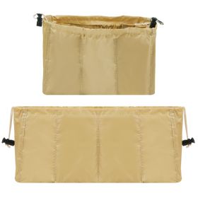 2pcs Handbag Organizer Insert Purse Organizer Multi-pockets Inner Bag Organizer Tote Bag (Option: Yellow)