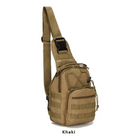 EDC Shoulder Bag - Tactical Chest Sling Bag (5 Liter) (Color: khaki)